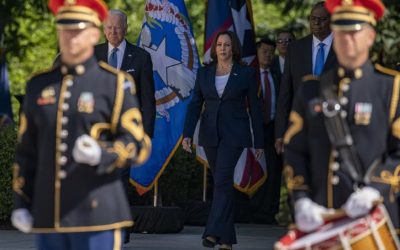 Harris first trip abroad