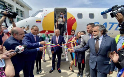 La compagnia aerea statale colombiana Satena ha effettuato  il primo volo internazionale per il Venezuela
