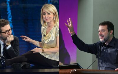 Salvini saluta Fazio e Littizzetto con “Belli ciao”. È polemica sui social, Orfini: “Stronzo”