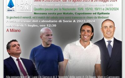 Calendari Serie A, Napoli contro il Frosinone nella prima giornata