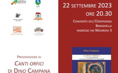 Lezione Magistrale su Dino Campana e i Canti Orfici