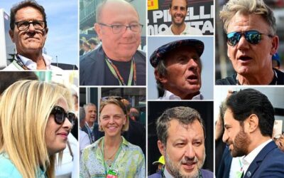 Meloni a Monza: ‘Dobbiamo correre di più’. Sfilata di vip nel paddock