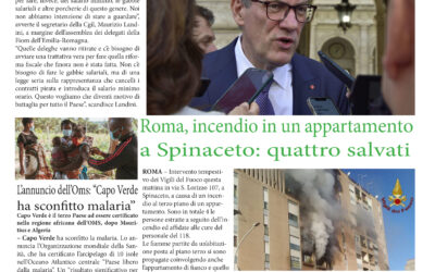 PRIMA PAGINA DE IL CITTADINO ITALIANO DEL 12 GENNAIO 2024